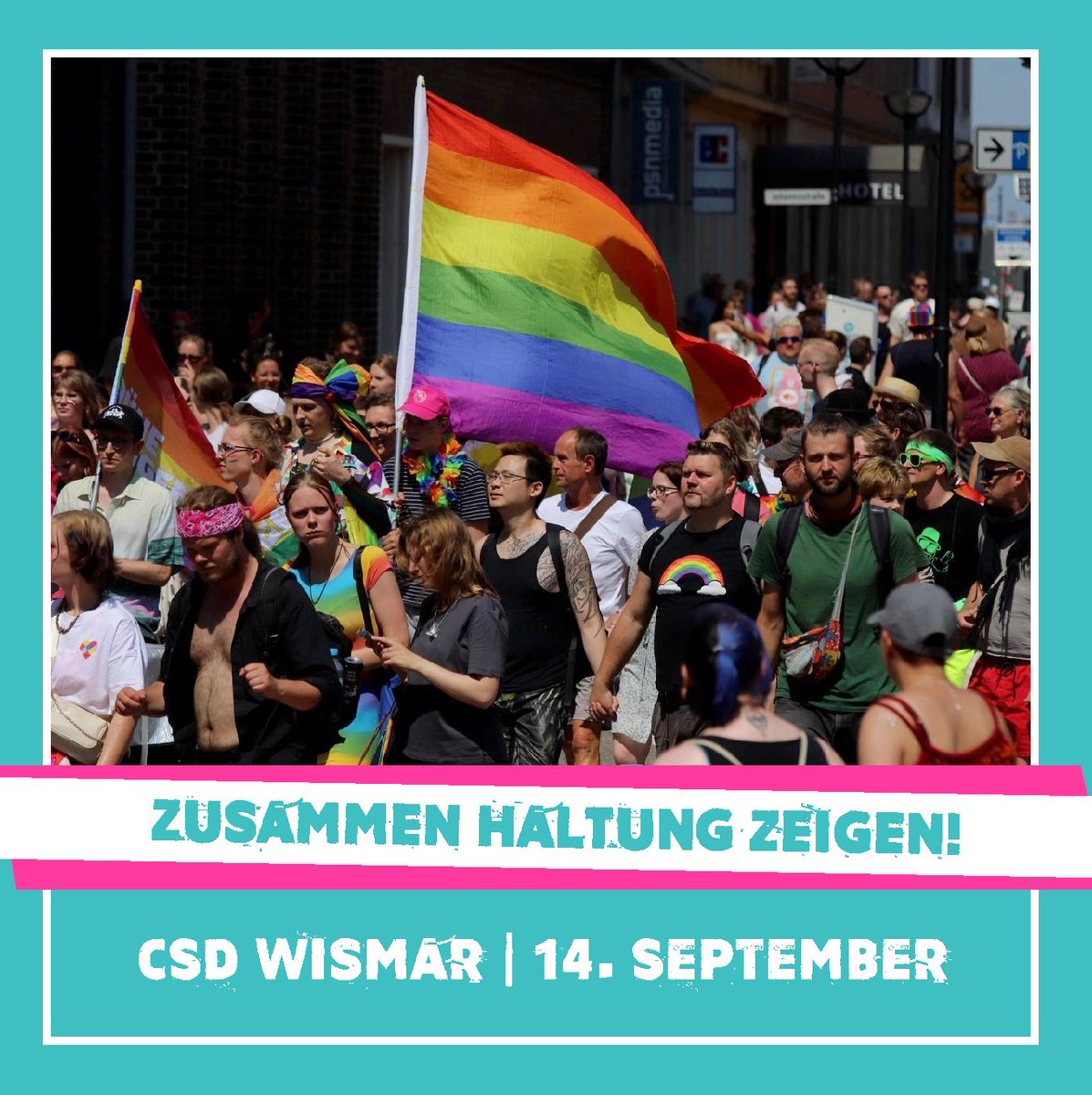 HRONazifrei's tweet photo. Auf nach Wismar und den dortigen CSD unterstützen!

Ihr werdet es sicherlich mitbekommen haben, nach mehreren rechtsextremen Protesten gegen CSDs  vor allem in Sachsen haben auch für Wismar rechte Jugendliche angekündigt, den diesen Samstag stattfindenden CSD zu stören. https://t.co/ELYOg0HjSu