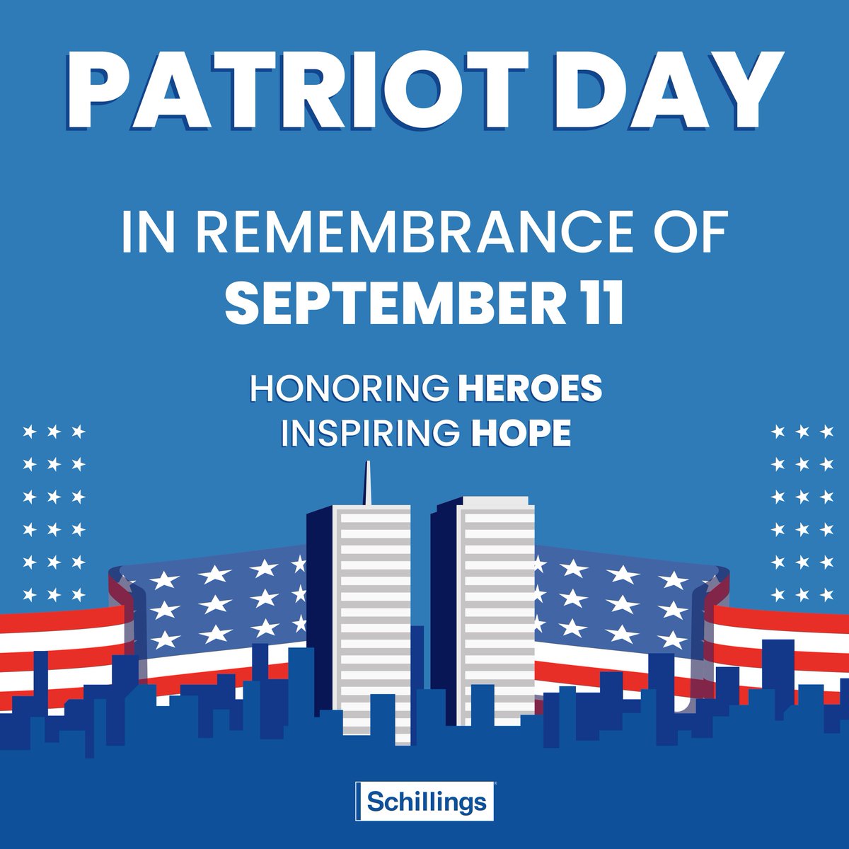 schillingscom's tweet photo. Today, we honor the heroes and remember the lives of the victims who were lost. 🇺🇸 #PatriotsDay #NeverForget https://t.co/TJsmAvkHA1