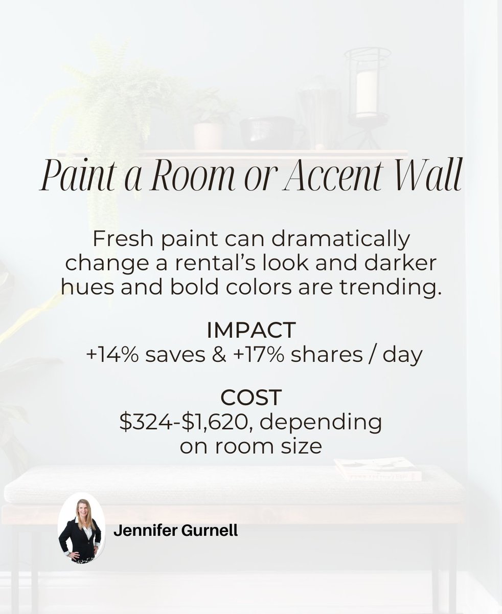 ctwaterfronts's tweet image. Want to attract more renters? Here's one of the budget-friendly upgrades that can boost daily views, saves, and shares, according to Zillow Rentals and Thumbtack. Check my Instagram for more tips.

#RealEstateTips #BAMx #Zillow #ZillowRent #RentalTips #JenniferGurnellRealtor