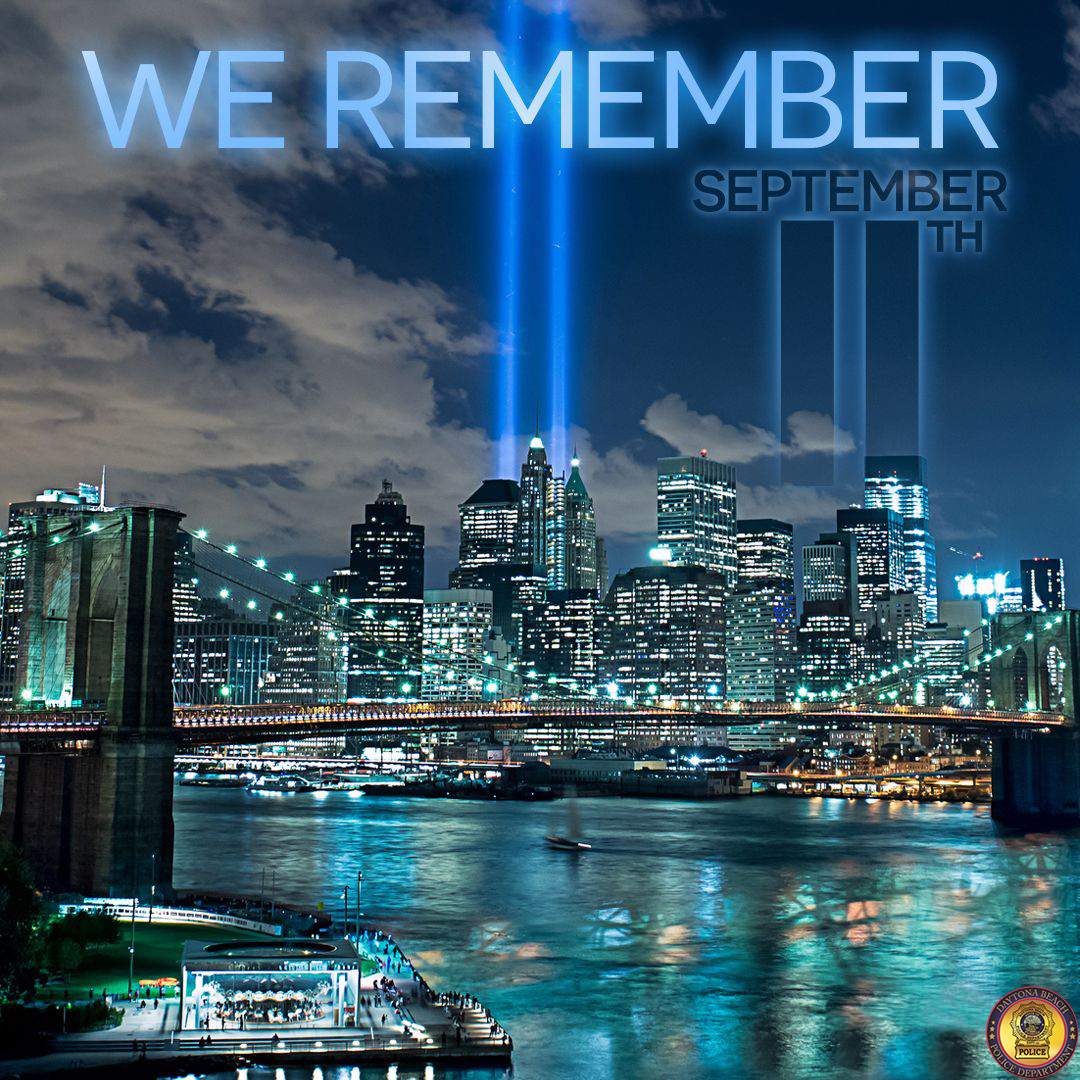 Today, we remember those who tragically lost their lives in the September 11, 2001, attacks. We honor the brave first responders who made the ultimate sacrifice while protecting and serving on that terrible day.

#NeverForget #BackTheBlue #HonorTheFallen #September11
