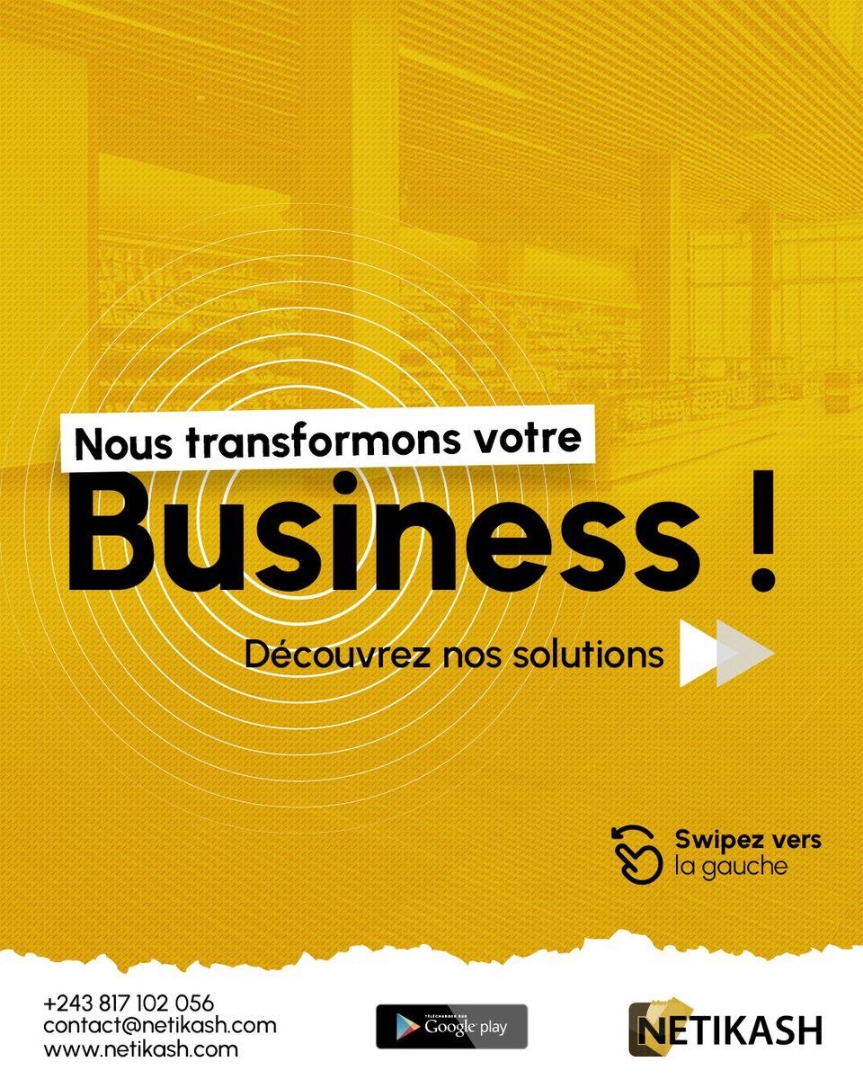 netikash's tweet photo. Opter pour Netikash, c'est faire le choix de la croissance de votre business !

Boostez vos revenus avec des solutions sur mesure pour votre business :
    - Netikash POS
    - Netikash Payme
    - Netikash Pay

Rendez-vous sur le playstore et profitez d'une expérience unique. https://t.co/39iqDUChFG