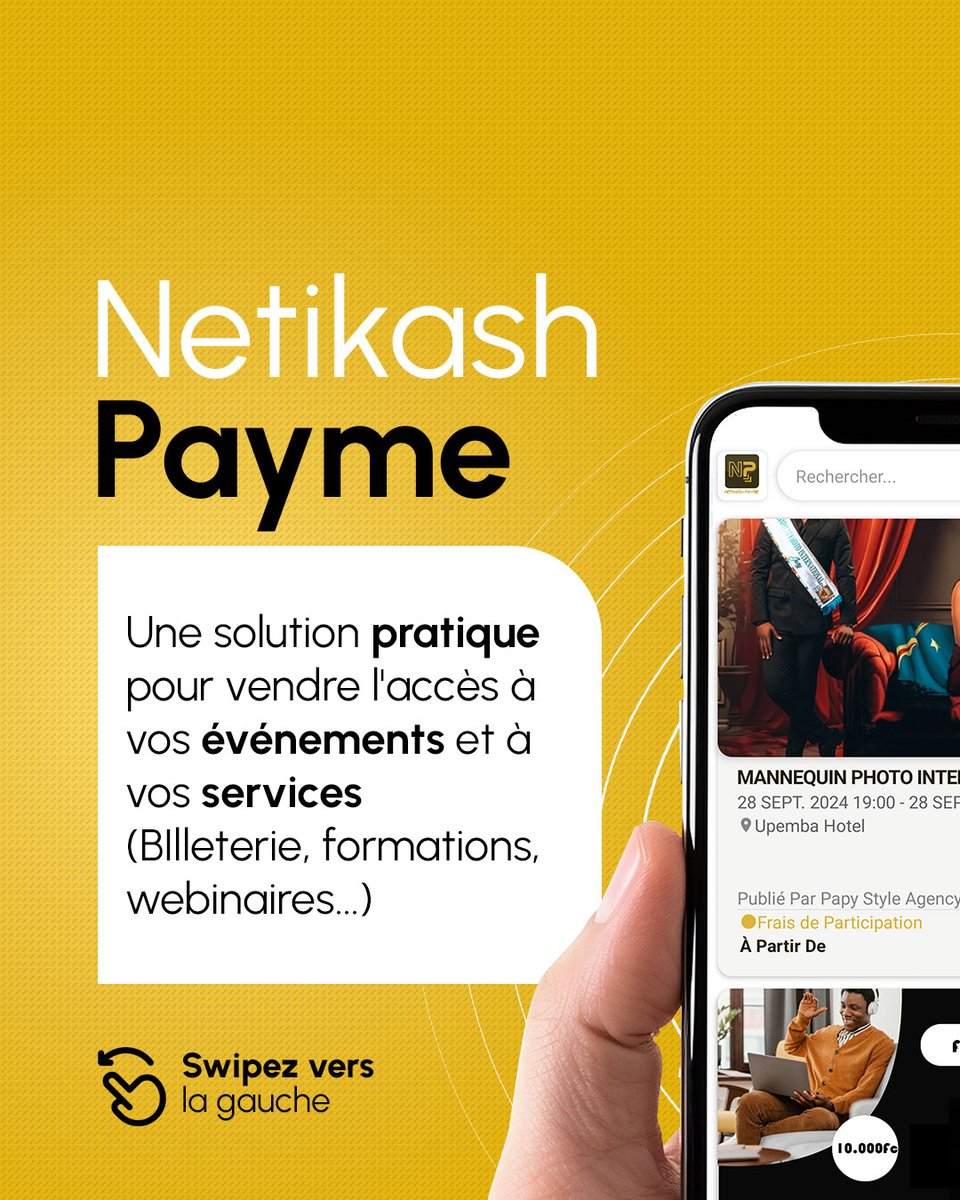 netikash's tweet photo. Opter pour Netikash, c'est faire le choix de la croissance de votre business !

Boostez vos revenus avec des solutions sur mesure pour votre business :
    - Netikash POS
    - Netikash Payme
    - Netikash Pay

Rendez-vous sur le playstore et profitez d'une expérience unique. https://t.co/39iqDUChFG