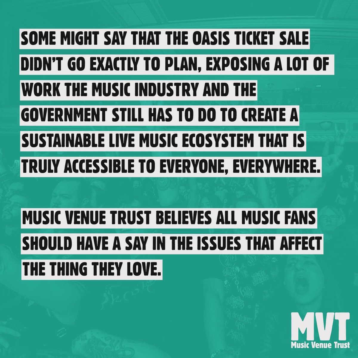 musicvenuetrust's tweet image. Live music is not the property of an elite few who want to push ticket prices out of reach and squash competition. You can change this. Write to your MP today and together we can stop the gentrification of live music: bit.ly/MVTgovernment