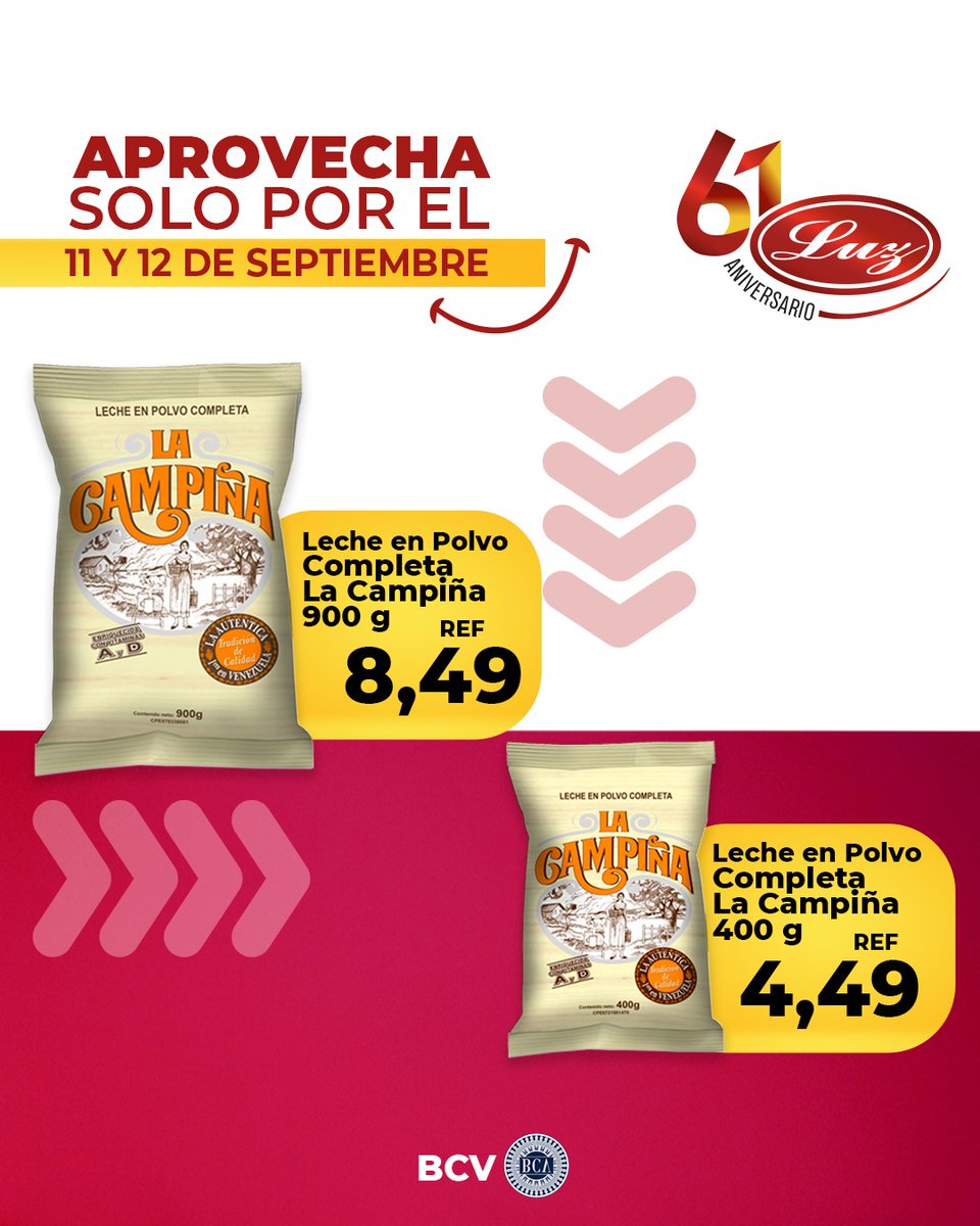 mercadosluzca's tweet photo. Ven y disfruta solo por el 11 y 12 de septiembre en todas las sucursales💯🛒.

#Automercadosluz #LuzQuick #Septiembre2024 #SoloporHoy #Descuentos #mercados #promos #market https://t.co/I23PJmtgfx