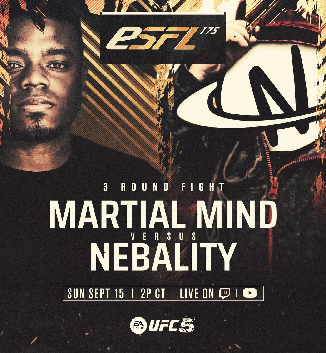 WHO YOU GOT?! #ESFL175

@MartialMind1 vs @Nebality