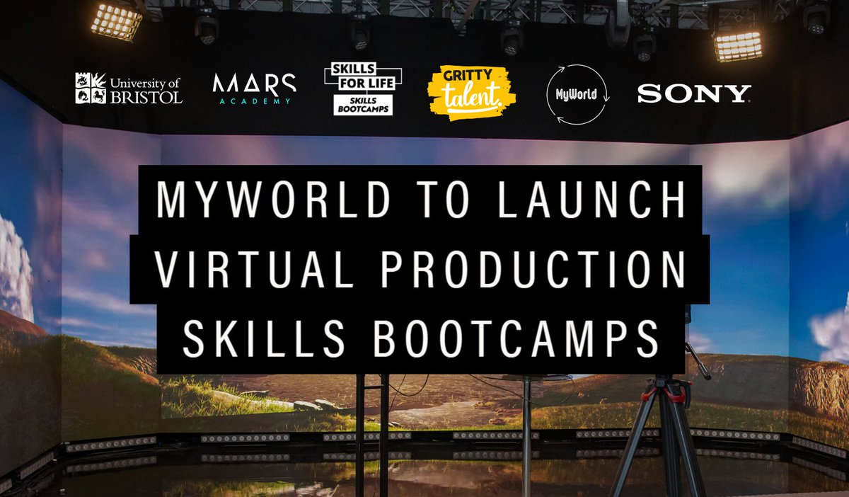Book your place for MyWorld's panel discussion and Skills Bootcamp launch event. We're offering fully funded Virtual Production training and career development for those in the creative industries🎊

📆 23rd September
📍In-person at Watershed, or online 👇
myworld-creates.com/?post_type=blo…
