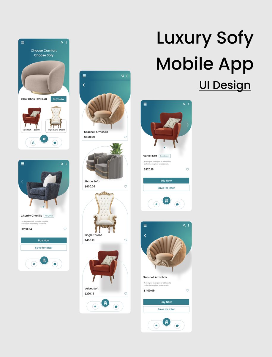 Check out my new design on my <a href="/Behance/">Behance</a> profile: "Sofy Mobile App UI Design" be.net/gallery/207670…