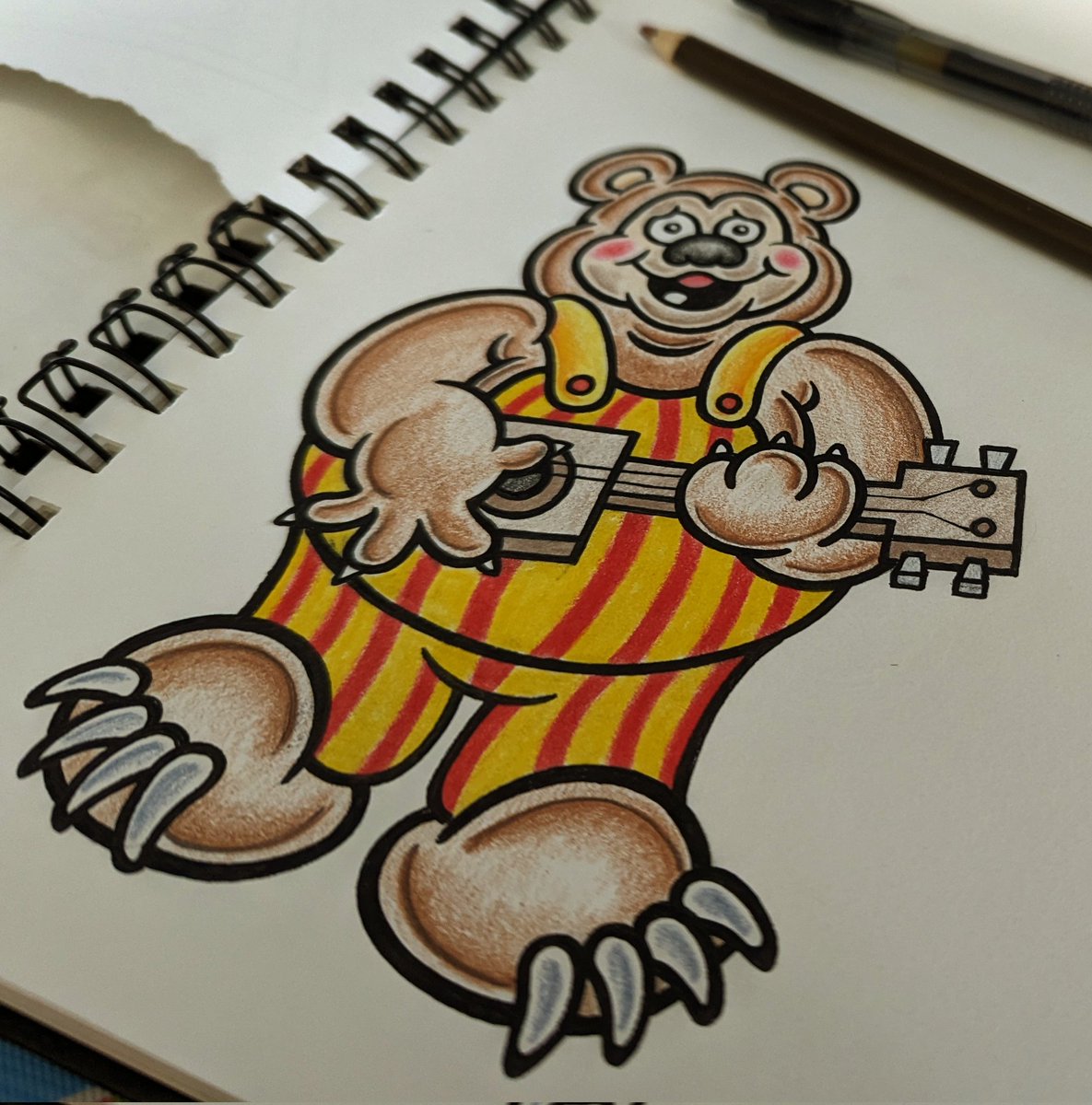 IndividualAcad1's tweet photo. Another late-night drawing, this time of Billy Bob from Showbiz Pizza Place! #chuckecheese #chuckecheeses #showbizpizza #showbizpizzaplace #billybob #rockafireexplosion #rockafireexplosionfanart #fivenightsatfreddys #freddyfazbear #mitzimozzarella #pizza #pizzaplace #fanart https://t.co/ERF0okybZu