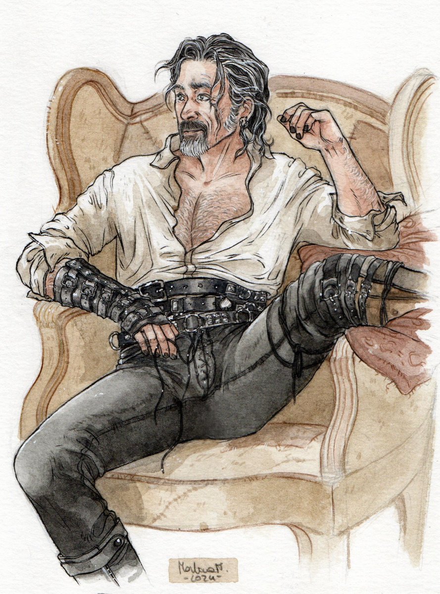 I like to think that in the cursed suit episode Stede also found some elegant stuff for Izzy  uvu✨
#ofmd 
#OFMDfanart 
#izzyhands