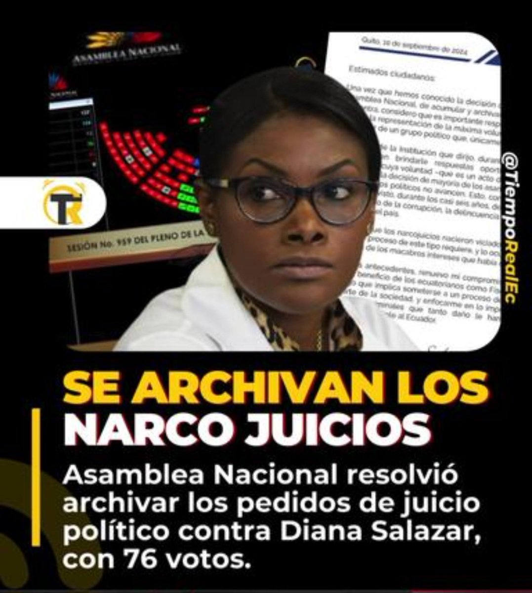 Pero merecían estos incapaces de los Correistas unas palabritas de la Fiscal, ya nada. 
#NarcoJuicioArchivado