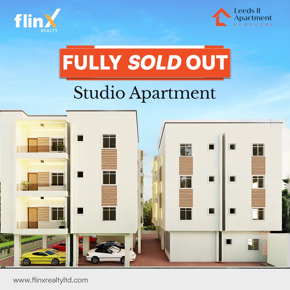FlinxrealtyLtd's tweet photo. Exciting News! 🎉 Our  exclusive Studio apartment in Leeds II is officially SOLD OUT! Thank you to all our amazing clients for trusting us to help you find your perfect investment. Stay tuned for more premium developments coming soon! #SoldOut #LagosLiving #flinxrealty https://t.co/03UtaVxLE9