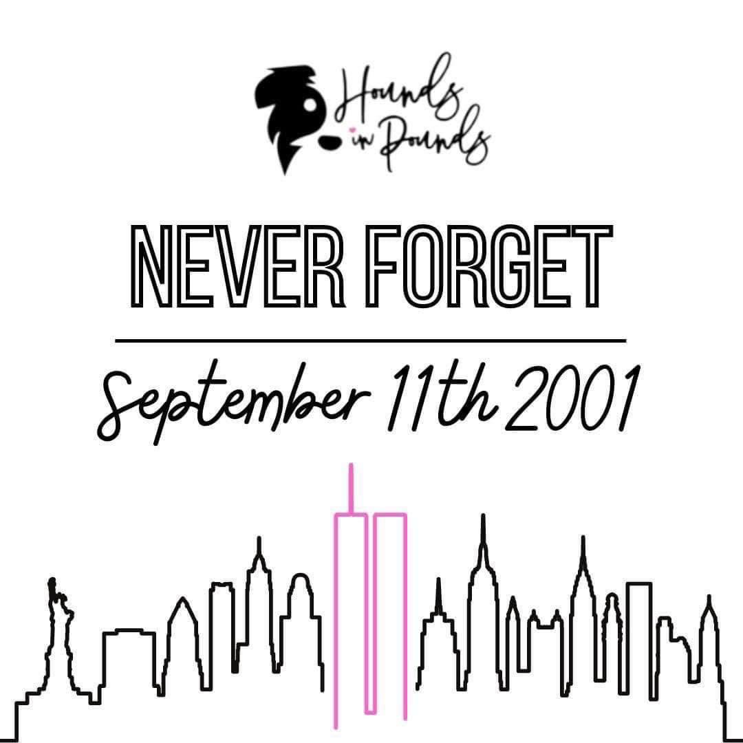 HoundsInPounds's tweet photo. Our thoughts are with the families &amp; friends of every soul lost on 9/11. 🇺🇸

All Gave Some 
Some Gave All 
We love you, NYC. 💕
#neverforget https://t.co/Lizuzud4Ap