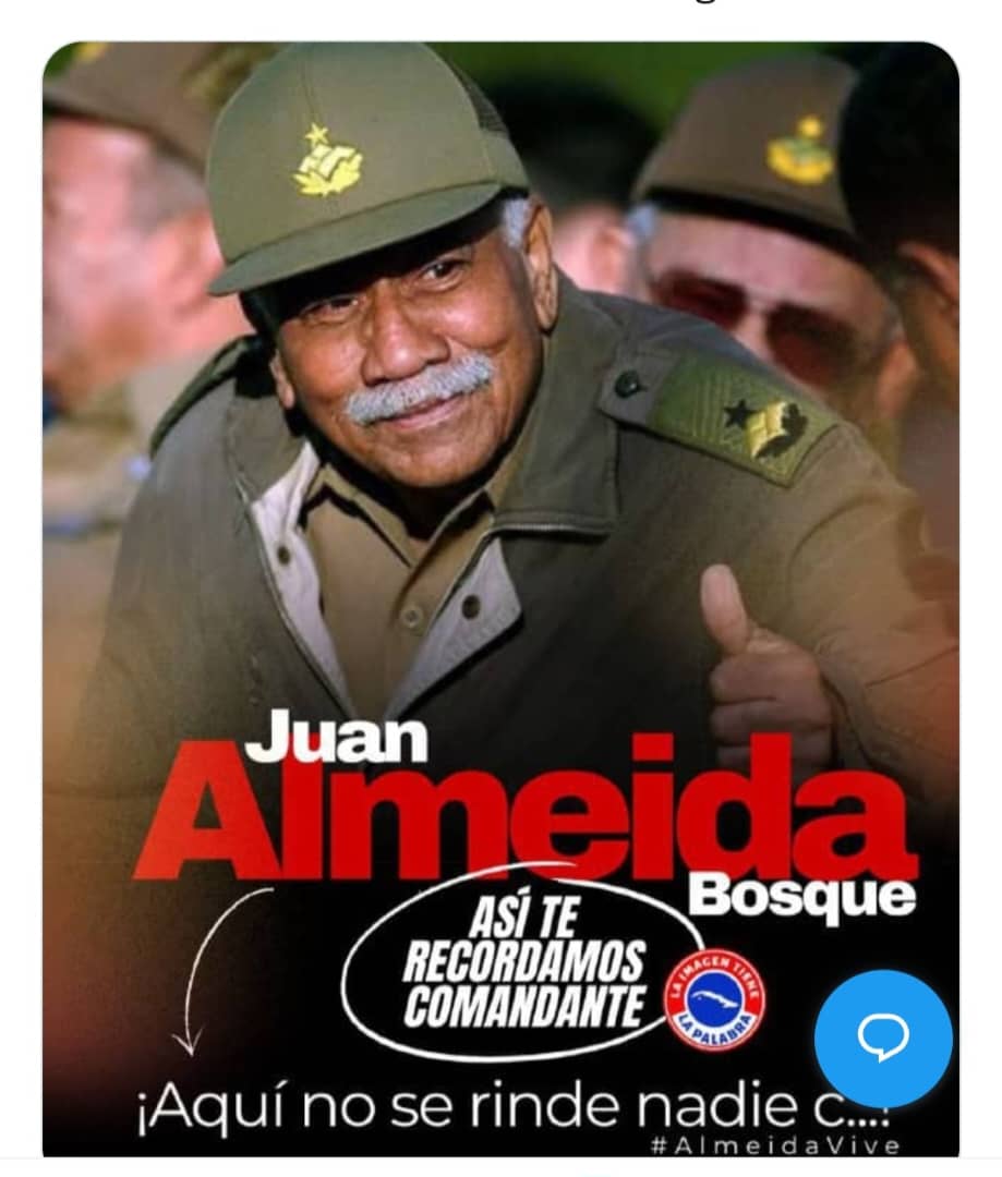 #SantiagoDeCuba 
🇨🇺Del Comandante Juan Almeida: "Santiago de Cuba es la tierra querida donde estuve dispuesto y expuesto a dar la vida. Por los Santiagueros y los Orientales siento, además, cariño, respeto y admiración.
#Copextel33Años
#CoprometidosConCuba