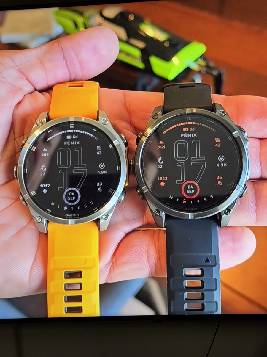 chaks_1980's tweet image. torn between the two color… veering towards the black one though #obsessed #fenix8