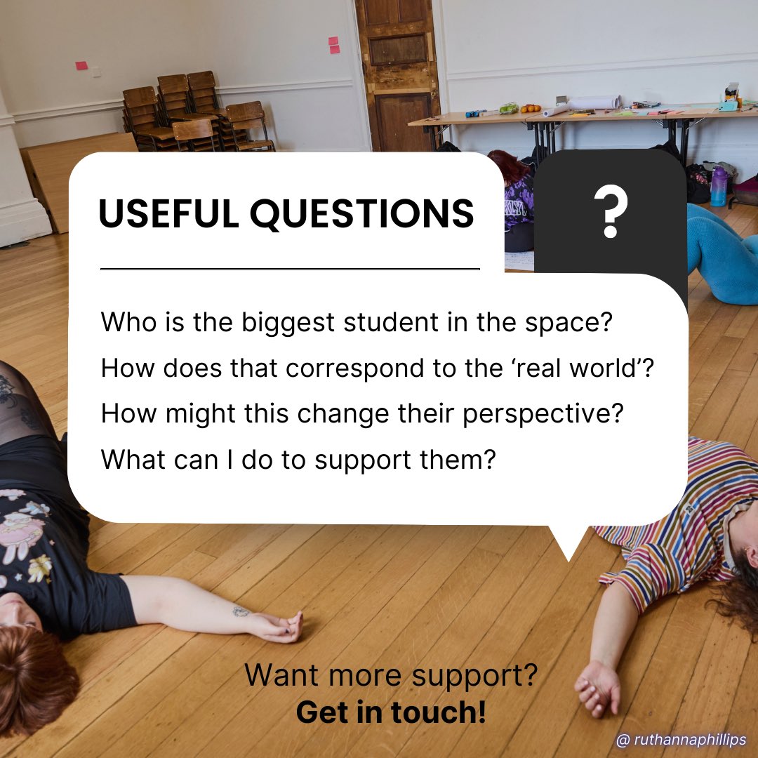 How’s the start of term going for everyone? 

Body diversity is improving, but many spaces don’t reflect the “real world” and has an impact on how we feel about ourselves in certain spaces

In my research, someone shared feeling like the largest person in the room, at size 12 💔