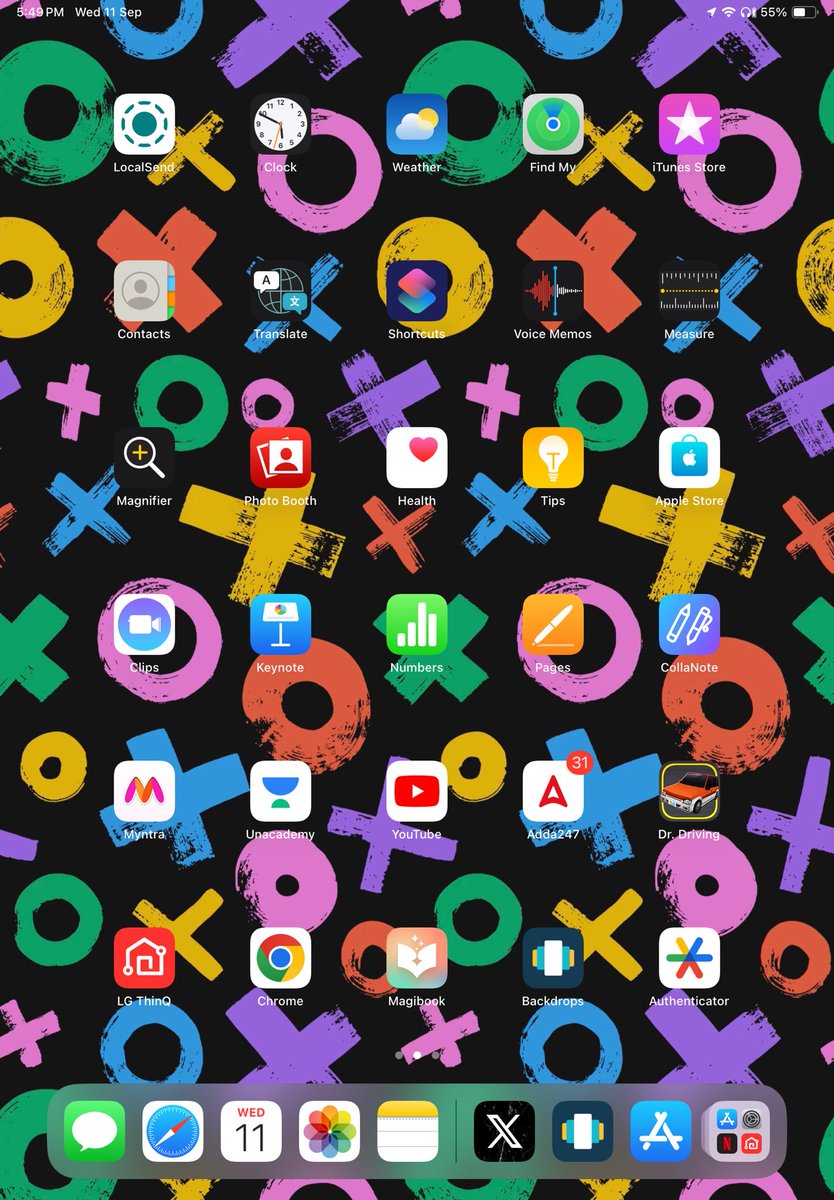 Anshugboss's tweet photo. Homescreen setup iPad @BackdropsApp if you like repost it or like tweet also if you like 
#ipad10thgeneration 
#ipad 
#homescreensetup 
#newpost 
#trending https://t.co/sF9zIoad4x