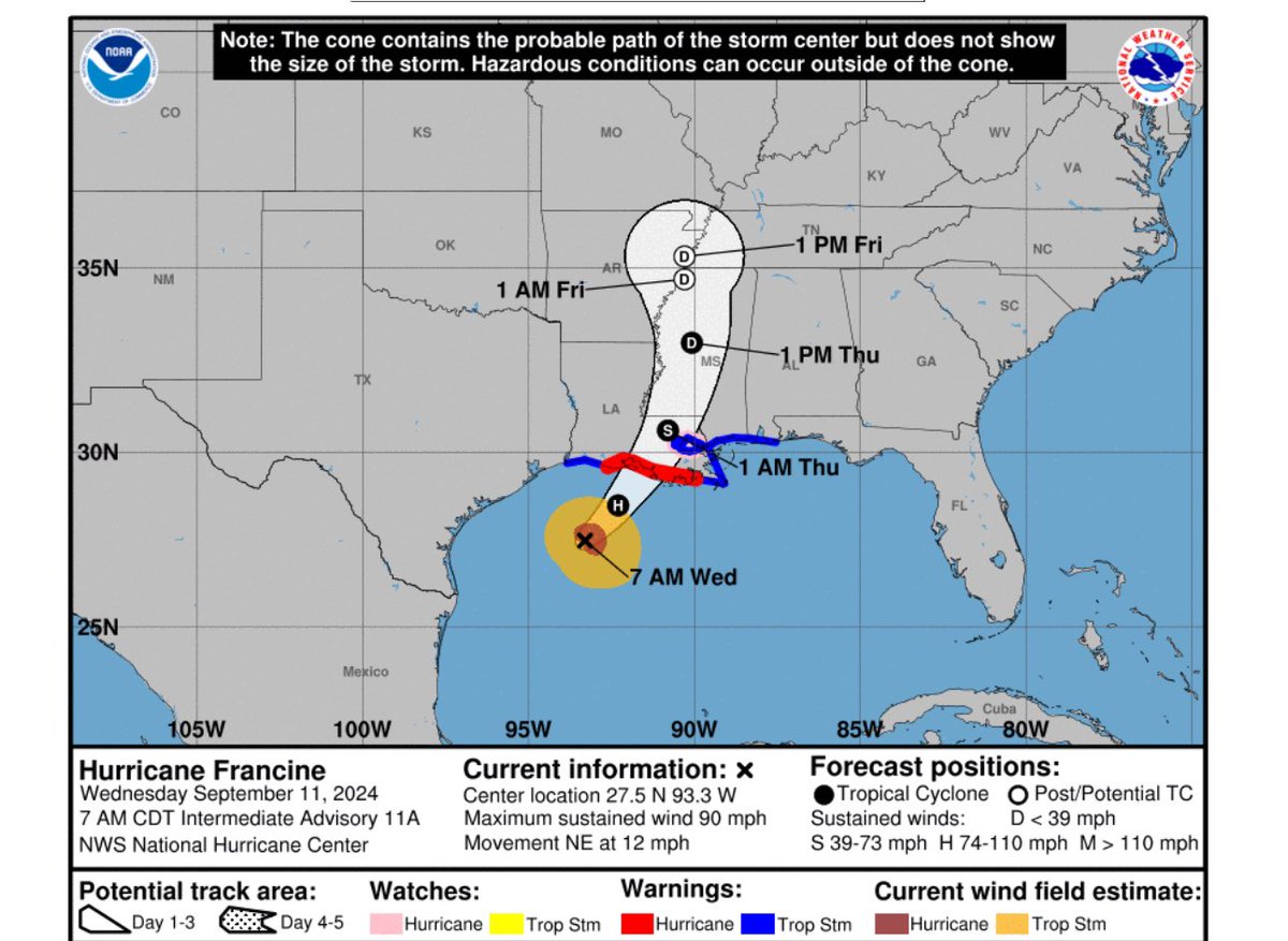 Here we go again New Orleans!!Stay safe out there!