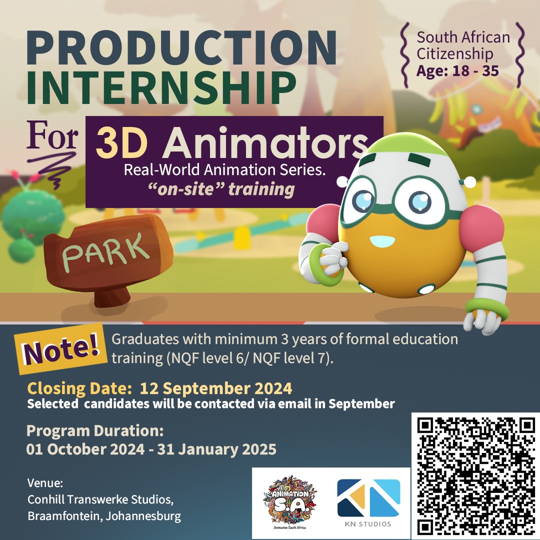 KN Studio is looking for highly talented passionate graduates to join us as we implement real on-the-job projects of high end quality for an international audience. Puff and pass #JobSeekersSA #MarketingDigital  #innovation #creativity #technology #3DCG  #EducationForAll  #art