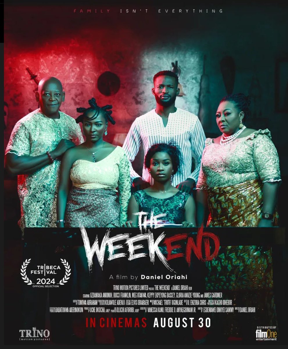 Michelle Dede (@michelledede) on Twitter photo What to watch in cinemas across Nigeria.
<a href="/trinomotionpics/">Trino Motion Pictures</a> ‘s #TheWeekend .
<a href="/MegOtanwa/">Meg Otanwa</a> 👏🏾👏🏾👏🏾👏🏾❤️
Ensemble cast 👏🏾👏🏾👏🏾👏🏾
Why was I rooting for the Chezeta’s (*insert evil villainous laughter 🧛🏾♀️).
Go Watch It! What to watch in cinemas across Nigeria.
<a href="/trinomotionpics/">Trino Motion Pictures</a> ‘s #TheWeekend .
<a href="/MegOtanwa/">Meg Otanwa</a> 👏🏾👏🏾👏🏾👏🏾❤️
Ensemble cast 👏🏾👏🏾👏🏾👏🏾
Why was I rooting for the Chezeta’s (*insert evil villainous laughter 🧛🏾♀️).
Go Watch It!