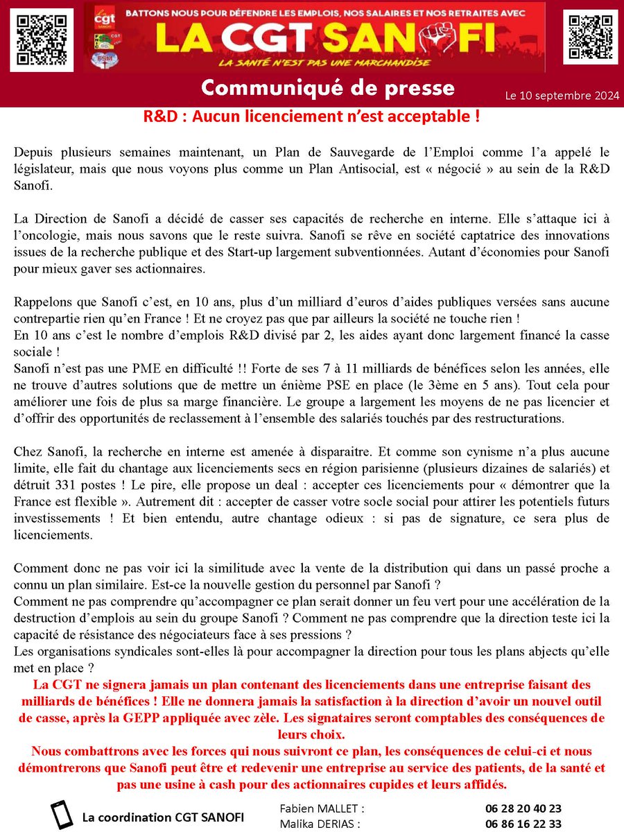 Les Sanofi (@AntiSanofric) / Posts / X