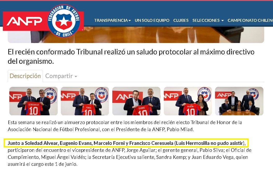 jucahesa's tweet photo. @MauricioMMQ75 Si la @ANFPChile tiene en el Tribunal de Honor estos personajes, qué más podemos pedir???? https://t.co/zj7jXomn3b