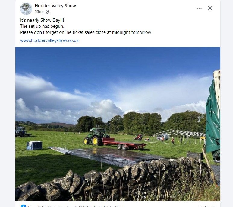 hodder_showcow's tweet photo. the #setup has begun to the #greatest #agricultural #show in the #hoddervalley.....
Saturday 14th  at #newtoninbowland
see you all there...... https://t.co/USTsKpoKkj