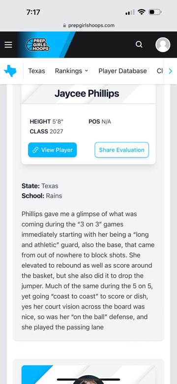 thank you for the recognition. i had a great time. thank you <a href="/girlzprepreport/">Girlz Prep Report</a> <a href="/PrepGirlsHoops/">Prep Girls Hoops 🏀</a> <a href="/BCBELITE/">BCB Elite</a> <a href="/RikDLuda12/">Ricky Phillips</a>