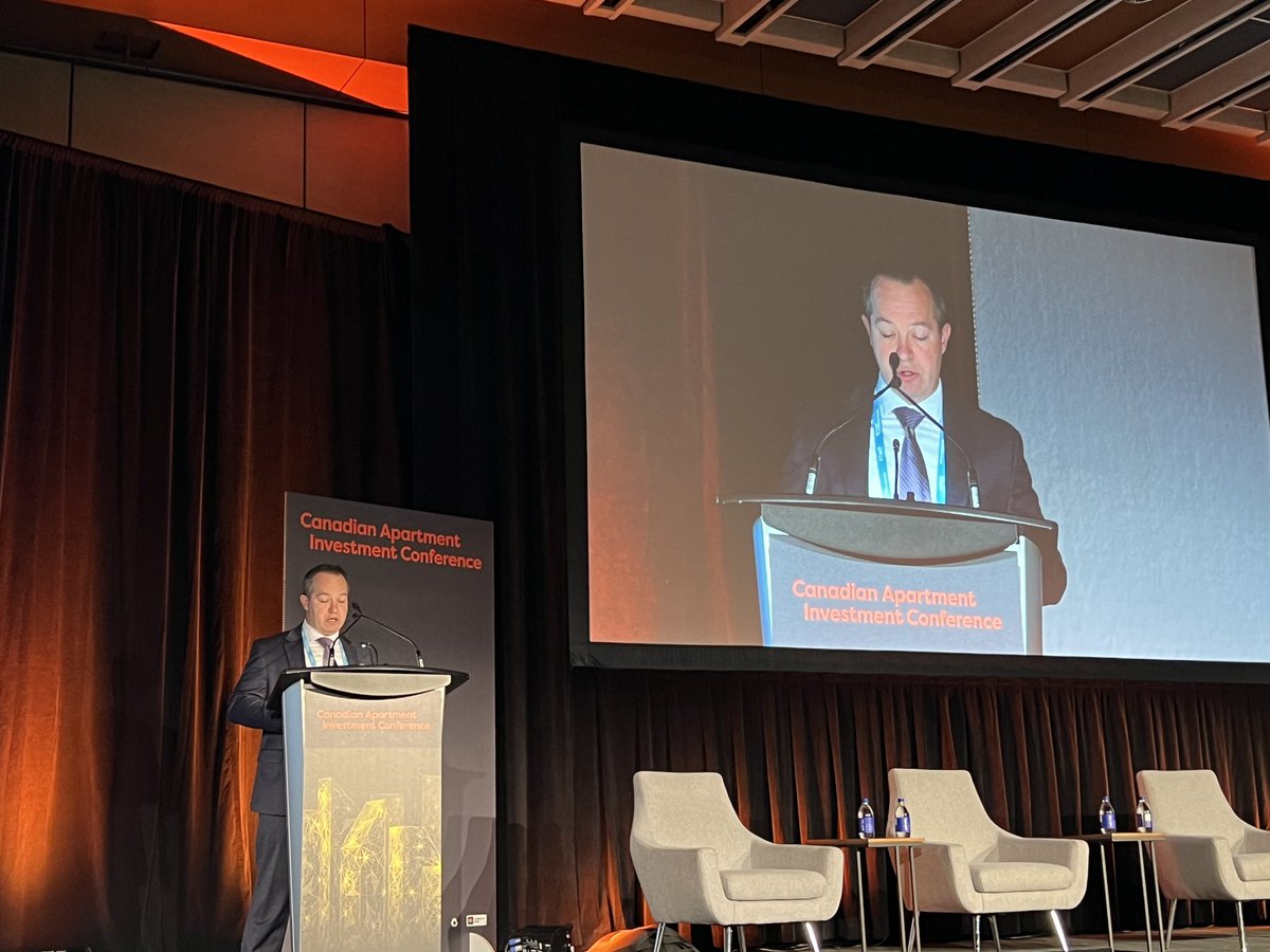 Honoured to be speaking at the <a href="/InformaConnect/">Informa Connect</a> Canadian Apartment Investment conference this morning on a policy panel with <a href="/_CreateTO/">CreateTO</a>’s <a href="/guptavic/">Vic Gupta</a> and moderated by <a href="/DreamUltd/">Dream Unlimited</a>’s <a href="/anabailaoTO/">Ana Bailão</a>! Great to tell our #MakeItKitchener and #HousingForAll story!