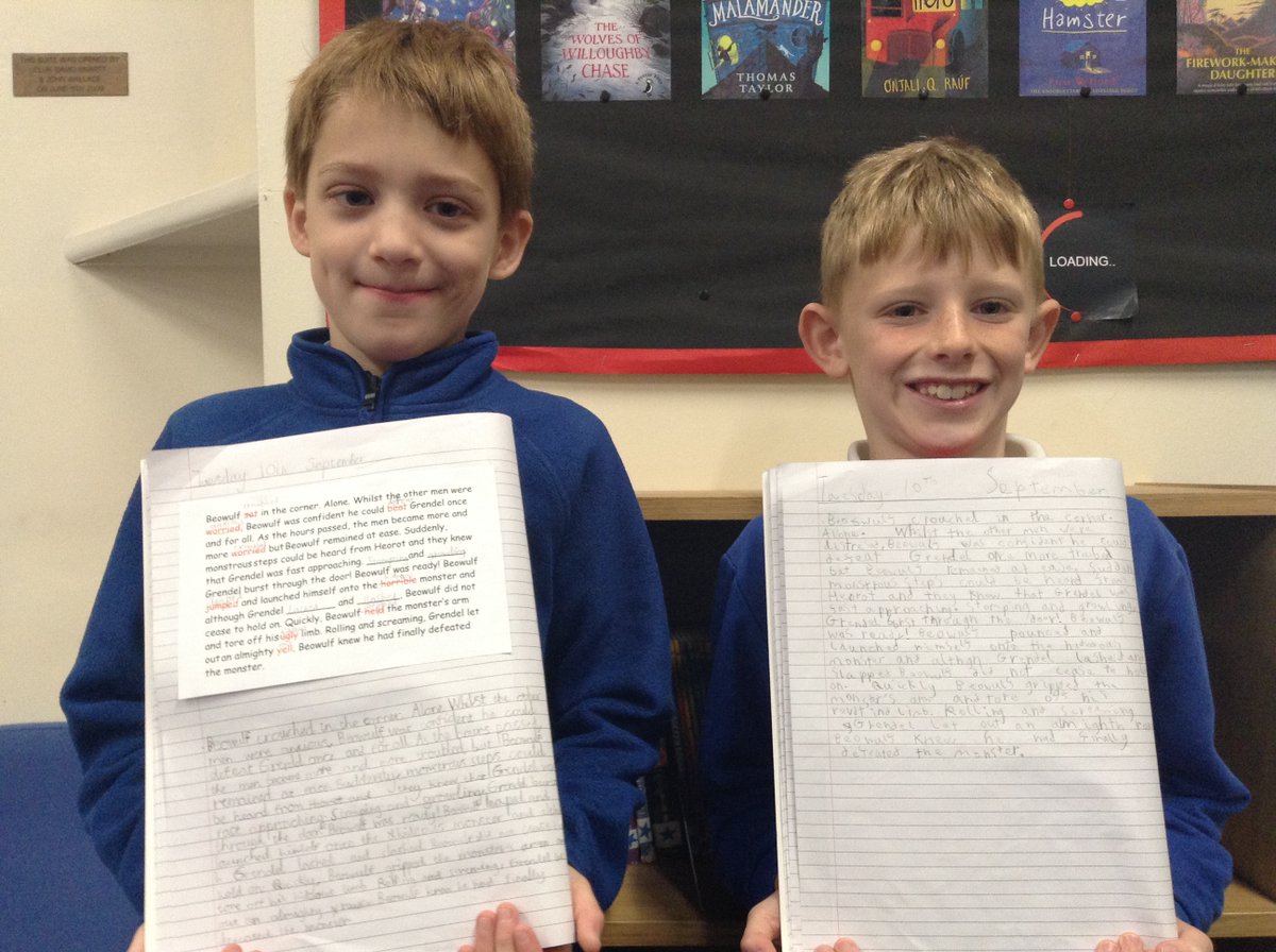 latimerprimary's tweet image. 4LV are absolutely loving the legend of Beowulf. We had a go at rewriting the gruesome fight scene between Grendel and Beowulf using ambitious words, pairs of verbs and direct speech and we absolutely smashed it! #LatimerEnglish #LatimerLOVESreading #Amazingwriting