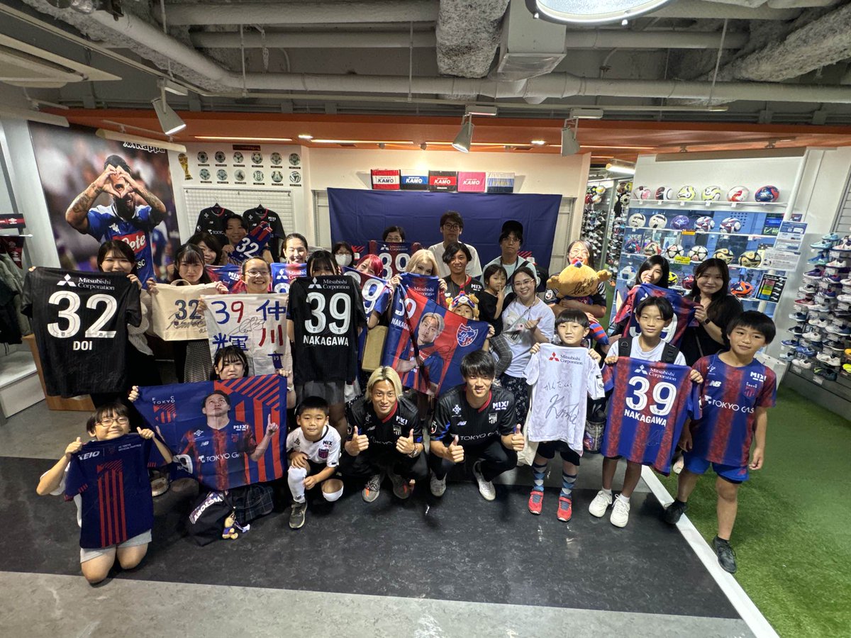 🔵オフィシャルショップ選手訪問!!🔴 本日もオフィシャルショップ訪問