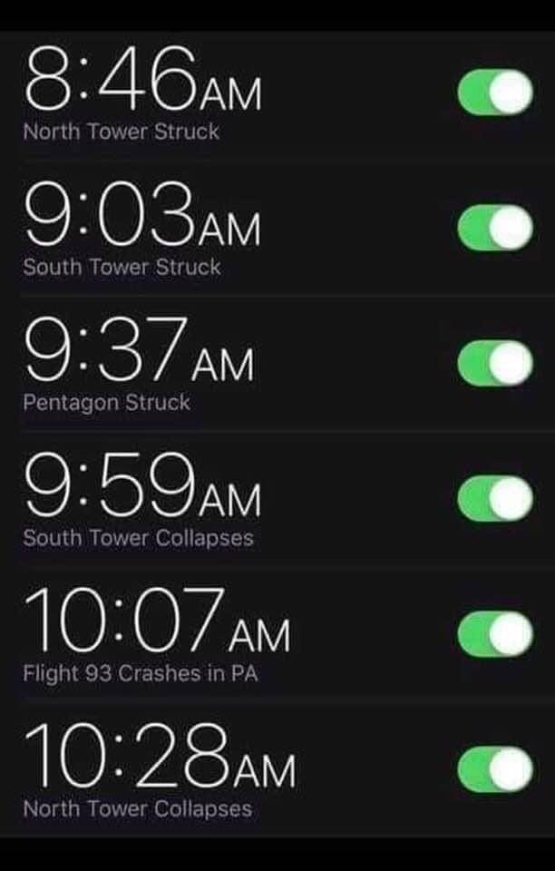 yorkcounty_da's tweet photo. “… for those of us who lived through these events, the only marker we’ll ever need is the tick of a clock at the 46th minute of the eighth hour of the 11th day.” ~ President George W. Bush 

#NeverForget 
#NeverForget911 https://t.co/XMW2fEU7ef