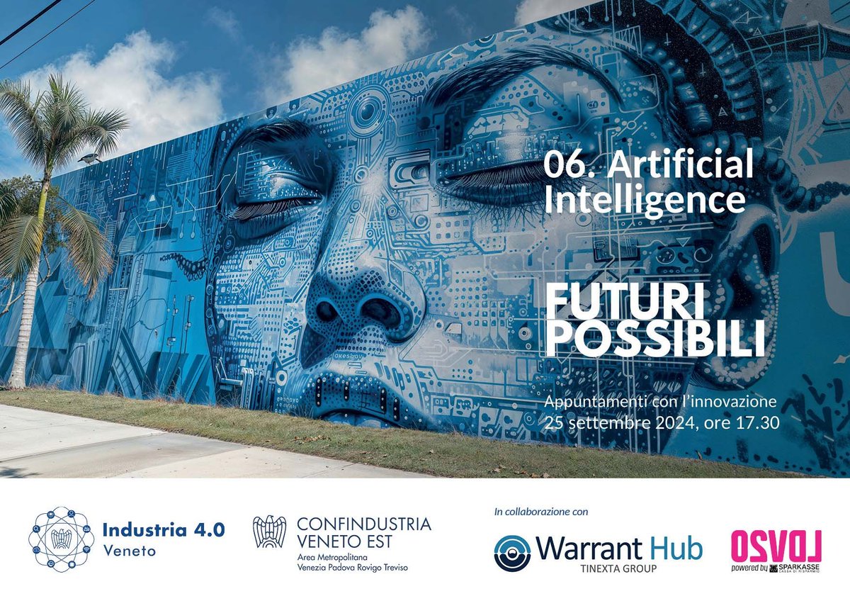 🗓️ 25 settembre 2024, ore 17.30
Webinar FUTURI POSSIBILI | Artificial Intelligence

L'AI generativa continua a cambiare le regole del gioco, una riflessione su come le imprese dovrebbero adattarsi per evitare di rimanere indietro 🤖

Info e iscrizioni 🔗 tinyurl.com/28mesnsk