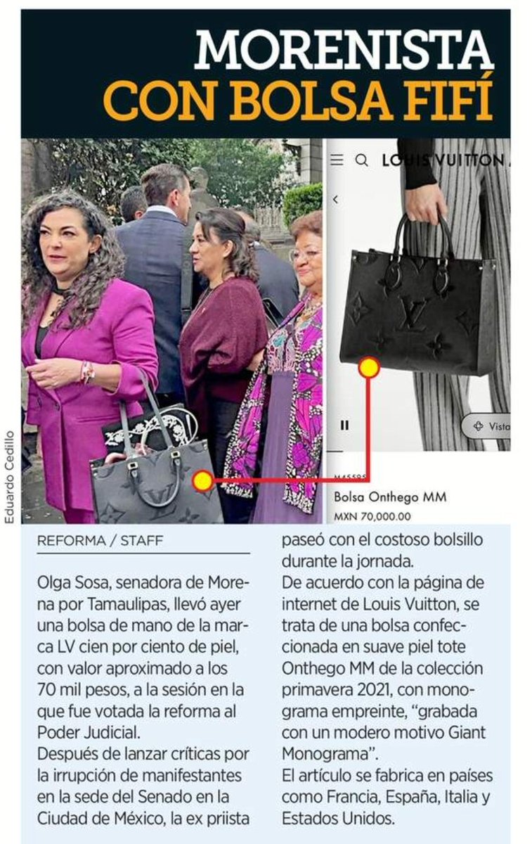 Melissa_Bely's tweet photo. Miren..

Mientras los fanáticos de AMLO se esconden de los aboneros de Elektra y de Coppel..

Las senadores de Morena lucen sus bolsas de 70 mil pesos. 

Esta "austeridad republicana" está medio rara.. https://t.co/EKNqNgSjYp