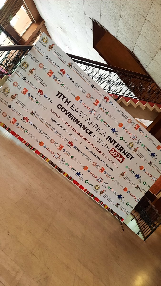 Ddadapodcast's tweet photo. The 11th EAIGF is ongoing in Kampala, Uganda. How do we advance to the level where we achieve a multi-stakeholder digital future in East Africa?
#EAIGF #IGF @EastAfricaIGF https://t.co/15XWZzaa4U