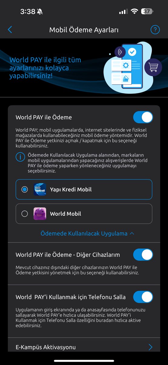<a href="/YapiKredi/">Yapı Kredi</a> <a href="/Apple/">Apple</a> <a href="/AppleCard/">Apple Card</a> Bu alanda Apple Cüzdan (Apple Wallet) uygulamasınıda görmeyi heyecanla bekliyoruz… #applewallet #applepay #applepaytürkiye