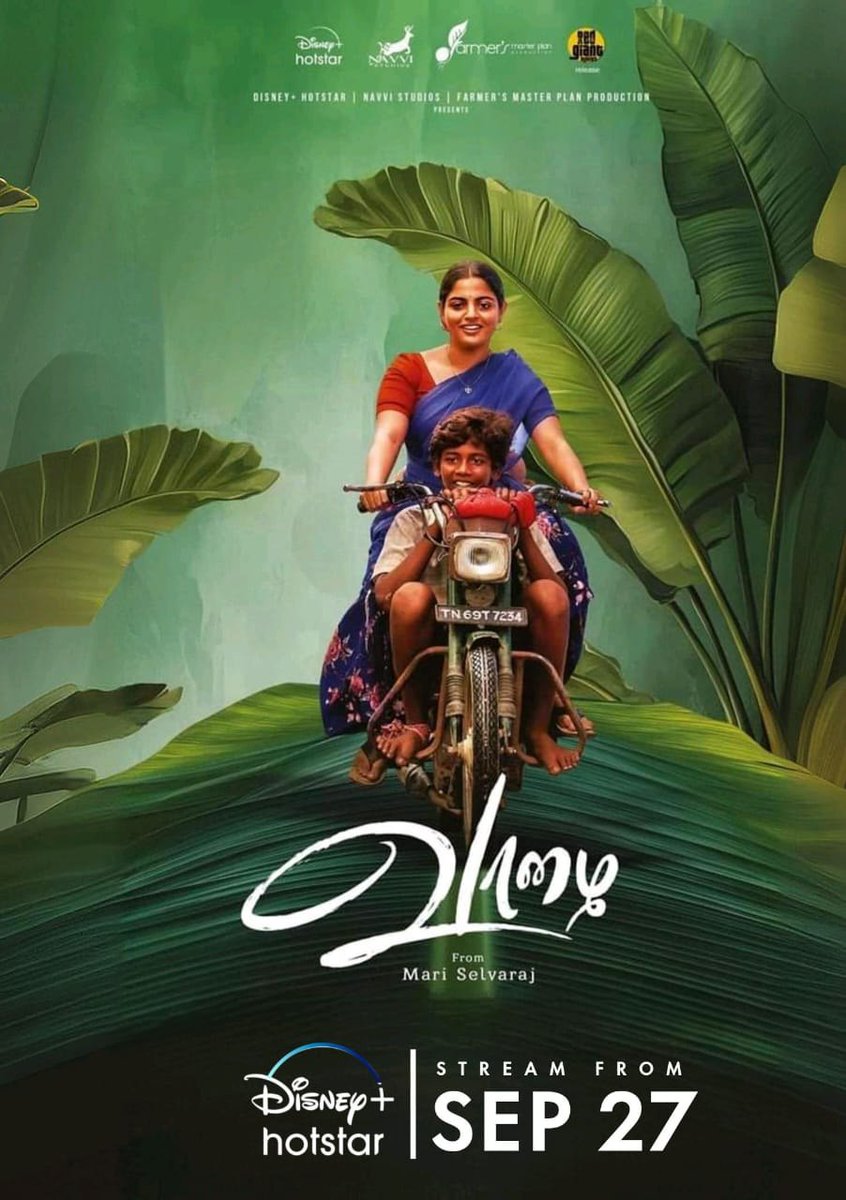 thedevil2006's tweet image. #Vaazhai Streaming From September 27th On #DisneyPlusHS