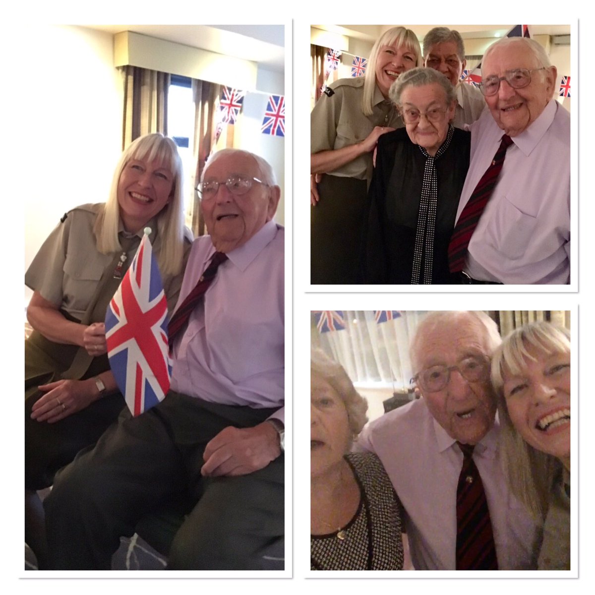 hitsoftheblitz's tweet photo. Very sad to hear that D-Day veteran Don Sheppard has passed away.  I had the honour of meeting Don at several D-Day events.  💙 https://t.co/vd3dk26nTd