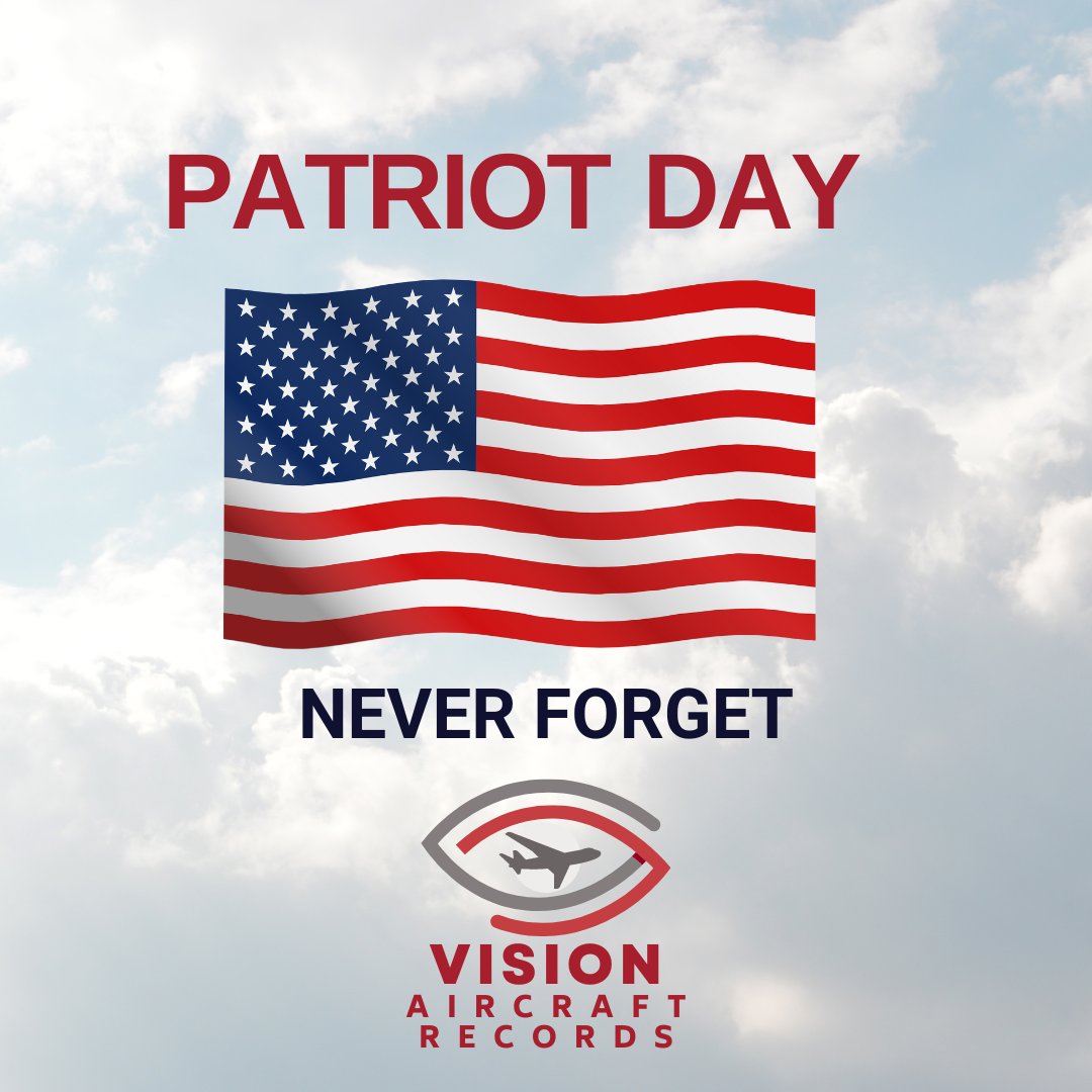 VisionAircraft's tweet photo. Today, we honor the passengers, crew members, and first responders of 9/11.

Their bravery and sacrifice will never be forgotten. 🇺🇸

#PatriotDay #AviationCommunity https://t.co/lxfDDAxQcU