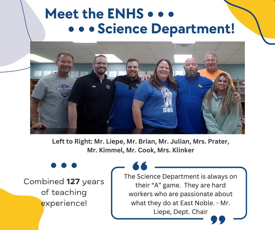 Meet the ENHS Science Department!