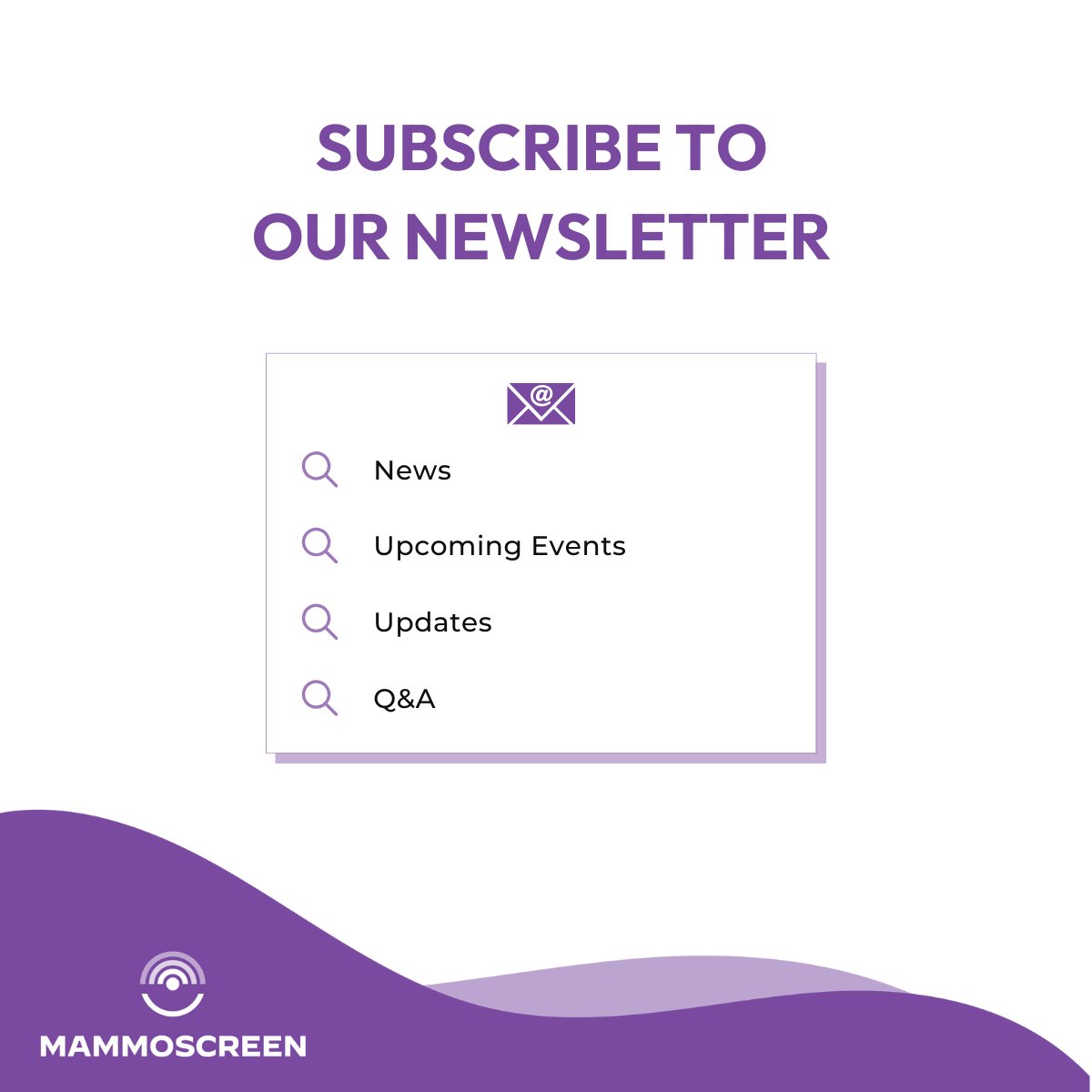 mammoscreen_prj's tweet image. 🔎 The MammoScreen project is always evolving.
📰 If you wish to stay updated on the latest news of the project and know more about its activities, subscribe to our newsletter.
Click here and fill in the dedicated form 👉 bit.ly/MammoScreen_Ne…