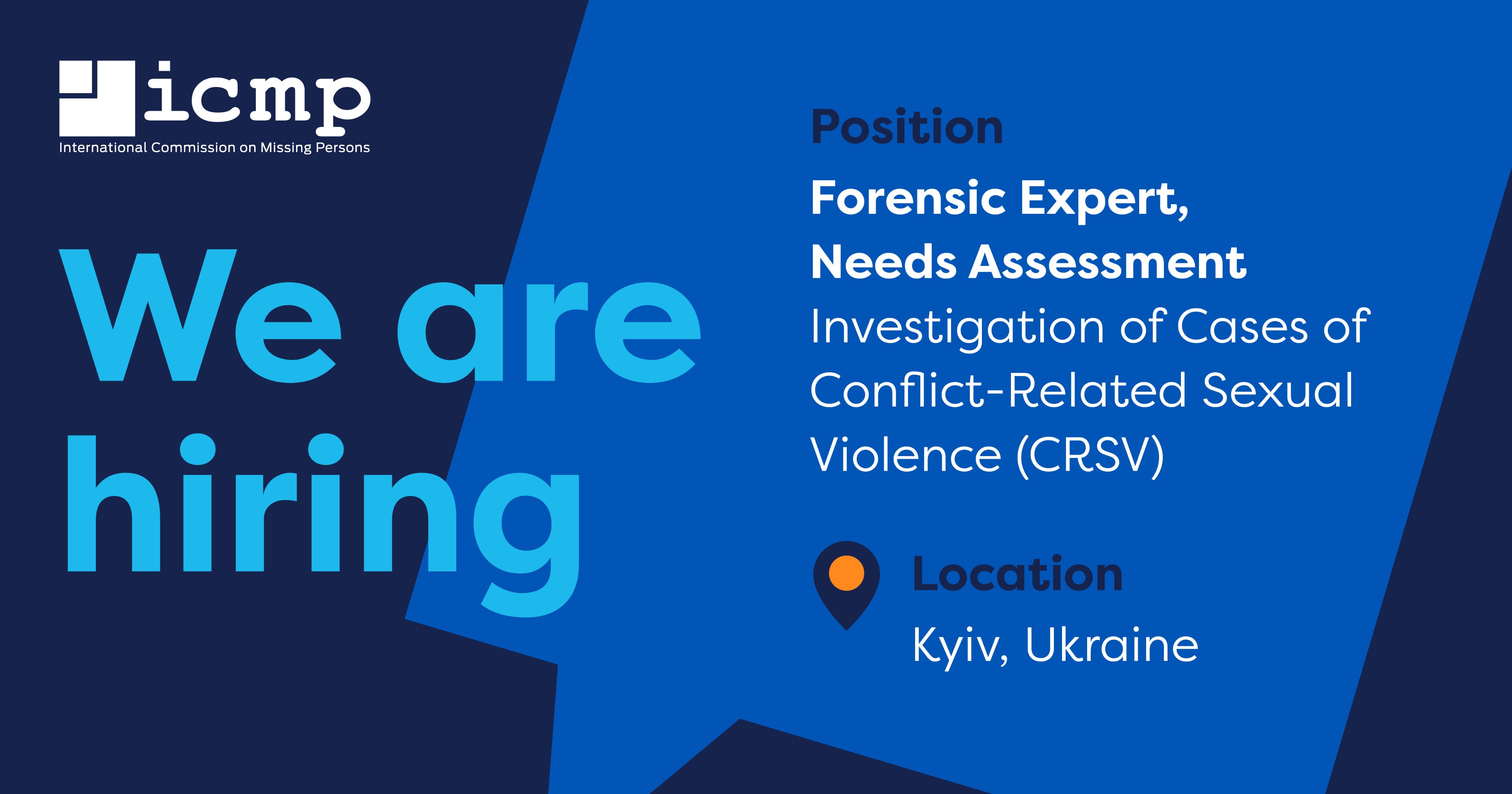 ICMP on X: &ldquo;📢New open position: Forensic Expert, Needs Assessment 