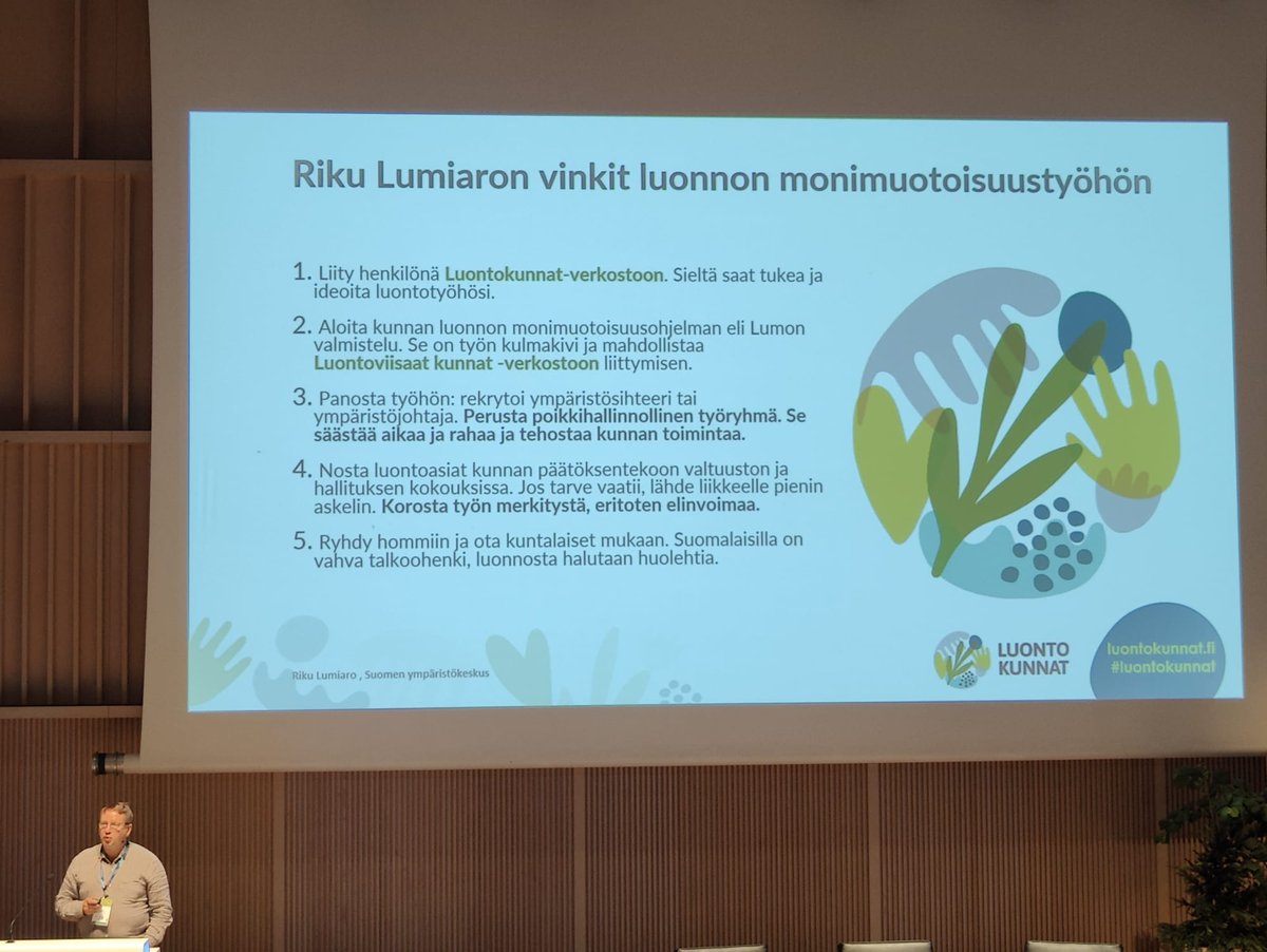 Leena Kopperoinen (@kopperoinen) on Twitter photo <a href="/RLumiaro/">Riku Lumiaro</a> vinkit luonnon monimuotoisuustyöhön kunnissa
#kaupunkienluontofoorumi <a href="/luontokunnat/">Luontokunnat</a> #luonnonmonimuotoisuus
<a href="/Kuntaliitto/">Kuntaliitto | Kommunförbundet</a> <a href="/SYKEinfo/">Suomen ympÀristökeskus</a> <a href="/RLumiaro/">Riku Lumiaro</a> vinkit luonnon monimuotoisuustyöhön kunnissa
#kaupunkienluontofoorumi <a href="/luontokunnat/">Luontokunnat</a> #luonnonmonimuotoisuus
<a href="/Kuntaliitto/">Kuntaliitto | Kommunförbundet</a> <a href="/SYKEinfo/">Suomen ympÀristökeskus</a>