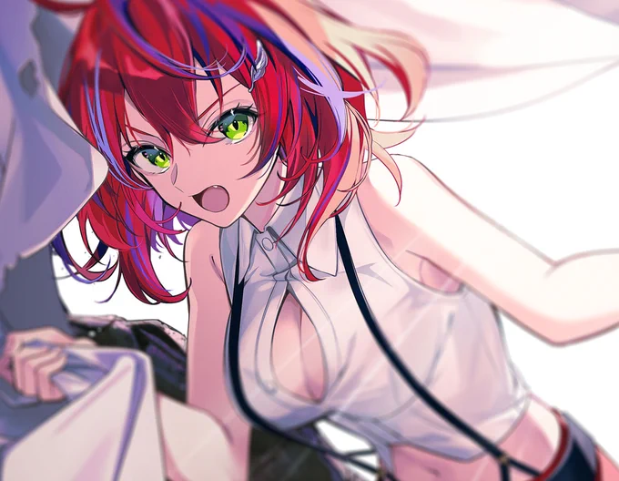ななしいんく所属 茜音カンナさん(  )オリジナル楽曲 2nd single「 𝐕𝐄𝐈𝐋 」 MVのビジュアルを担当させていただきました!どうぞよろしくお願い致します[  ] 