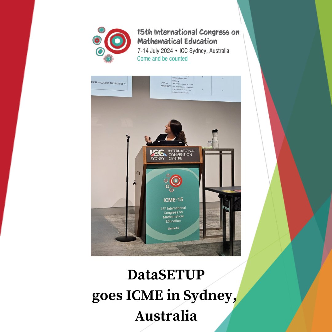 (1) In July, members of our team attended the 15th International Congress on Mathematical Education in Sydney, Australia (icme15.org). At ICME15, more than 2000 maths educators from around the globe gathered to present &amp; exchange ideas on emerging trends in maths ed.