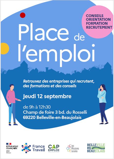 Isabelle CHARREL (@isabellecharrel) on Twitter photo Save the date 🥳 J-1 avant la Place de l'#Emploi de #BellevillenBeaujolais !
Venez trouver votre futur travail ou la formation qui vous correspond ou faire évoluer votre carrière professionnelle 🚀
🙏 aux équipes <a href="/FranceTravail/">France Travail</a> et <a href="/Capemploi_/">Cap Emploi</a> <a href="/MissionLocaleLY/">Mission Locale Lyon</a> <a href="/FDSEA69/">FDSEA du Rhône</a> <a href="/ApecAura/">Apec Auvergne-Rhône-Alpes</a> Save the date 🥳 J-1 avant la Place de l'#Emploi de #BellevillenBeaujolais !
Venez trouver votre futur travail ou la formation qui vous correspond ou faire évoluer votre carrière professionnelle 🚀
🙏 aux équipes <a href="/FranceTravail/">France Travail</a> et <a href="/Capemploi_/">Cap Emploi</a> <a href="/MissionLocaleLY/">Mission Locale Lyon</a> <a href="/FDSEA69/">FDSEA du Rhône</a> <a href="/ApecAura/">Apec Auvergne-Rhône-Alpes</a>