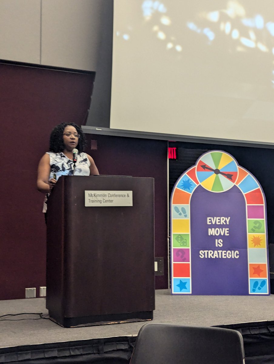 <a href="/LaKeshaSRoberts/">La' Kesha Roberts</a> starting our <a href="/WCPSS_ALS/">ALS</a> kickoff by reminding our AIG teachers that #EveryMoveIsStrategic