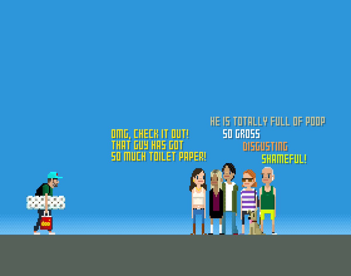 Walking home from the supermarket