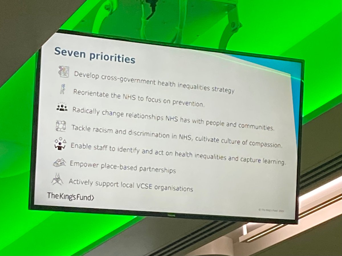 Seven priorities to tackle health inequalities #KFAnnual <a href="/BarnardosHealth/">Barnardo's Health</a> <a href="/TheKingsFund/">The King's Fund</a>