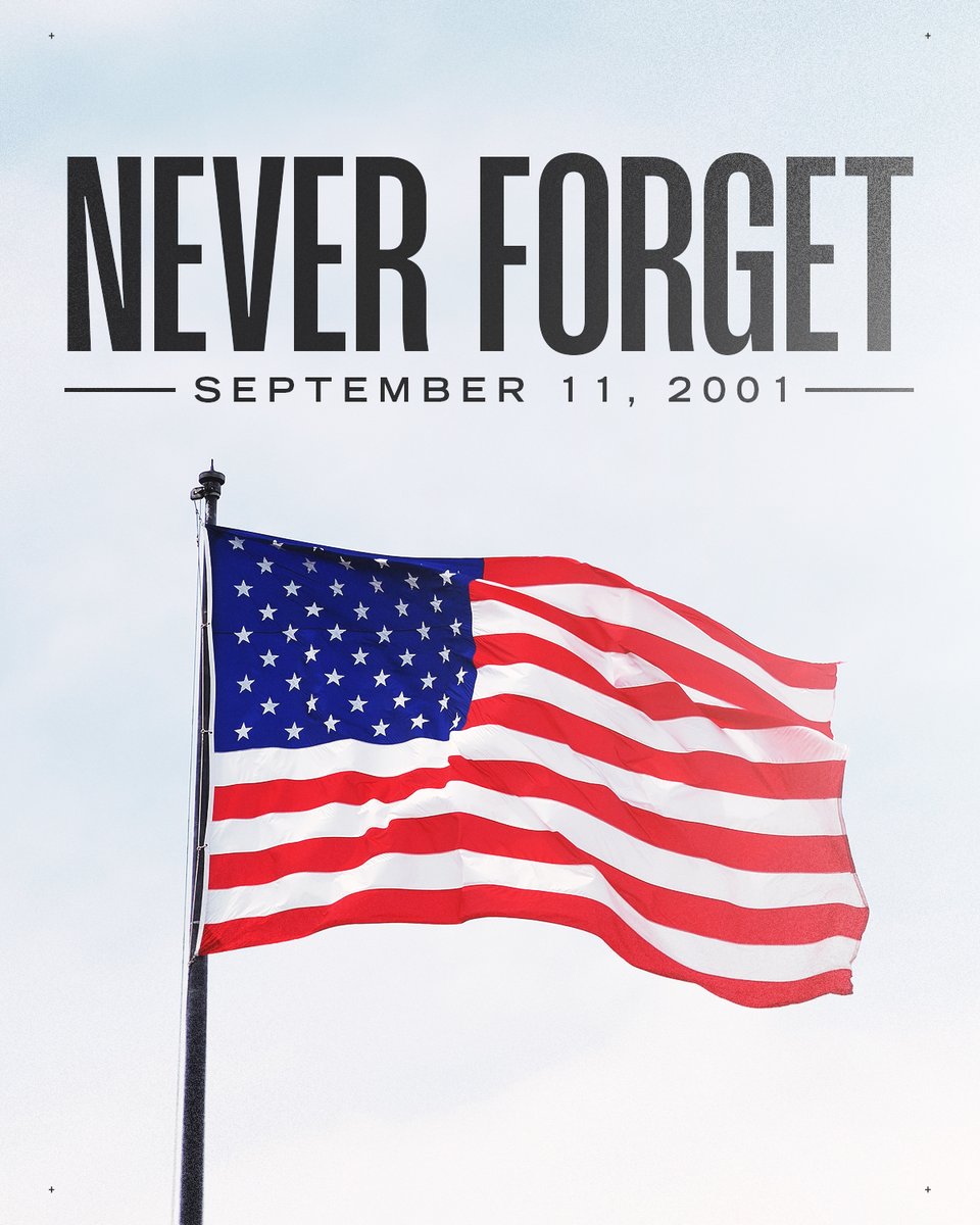 ClemsonFB's tweet image. Today, we remember and honor the lives that were lost on September 11, 2001.   

#NeverForget