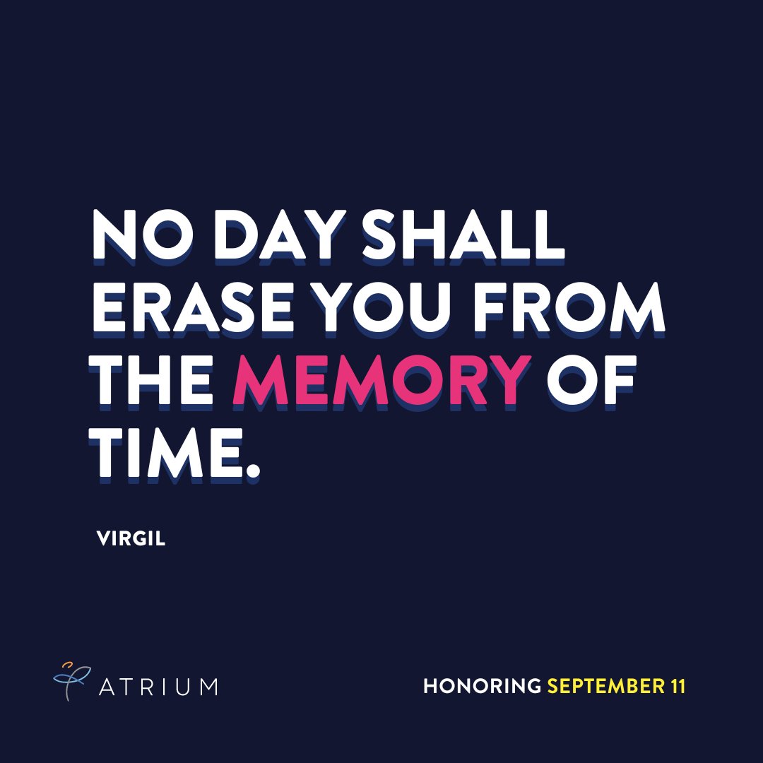 Today, we honor the lives lost on September 11, 2001, and the strength of those who endured. Never Forget